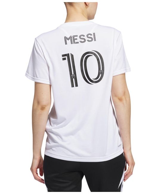 Adidas White Lionel Messi Inter Miami Cf Soccer Jersey
