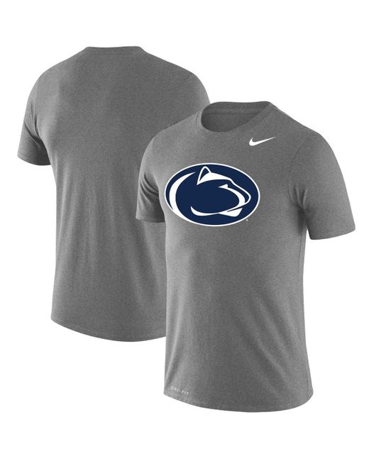 Nike Gray Penn State Nittany Lions Big And Tall Legend Primary Logo Performance T-shirt for men