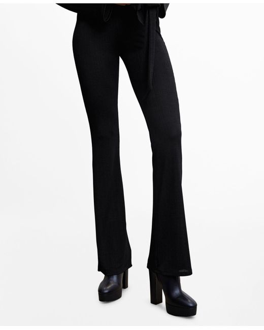 Mango Straight Pants in Black Lyst