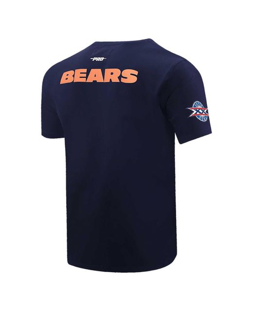 Pro Standard Chicago Bears Retro Striper T shirt in Blue for Men Lyst