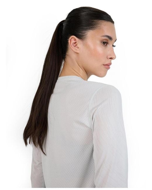 4F White Quick-drying Running Longsleeve