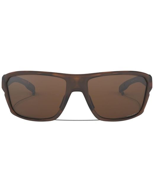 Oakley Brown S Oo9416 Split Shot Rectangular Sunglasses for men