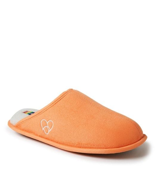Dearfoams Orange Pride Collection Scuff Slipper