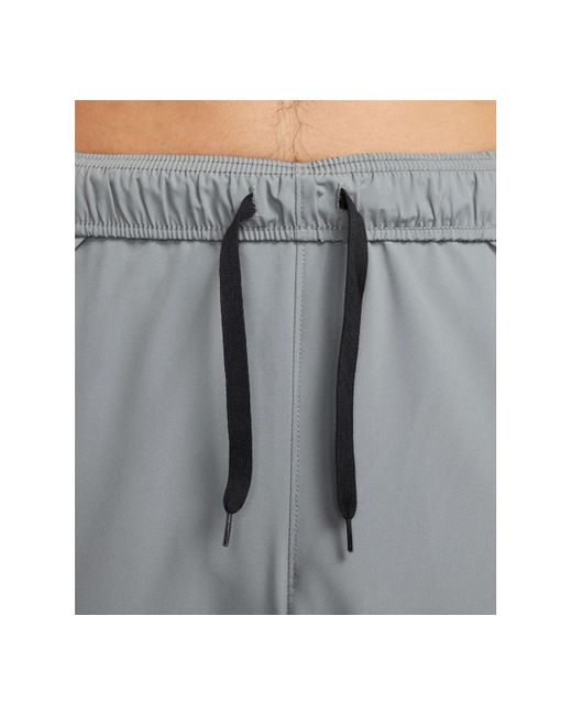 Nike Gray Form Dri-fit Standard-fit Tapered-leg Training Pants for men