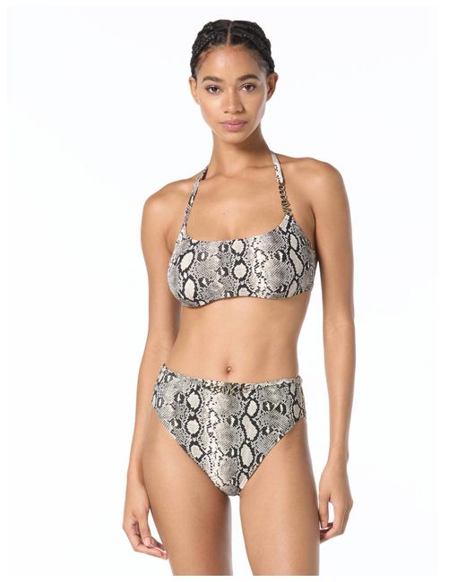 MICHAEL Michael Kors Multicolor Michael Kors Bikini Halter Top