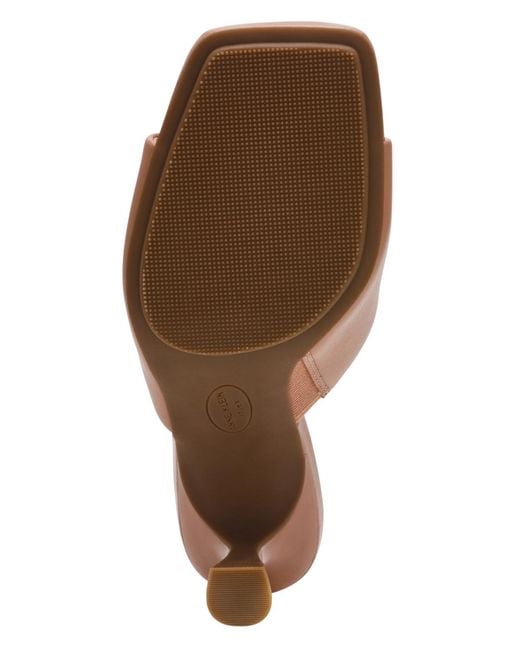 Anne Klein Brown Jerilyn Square Toe Sandals