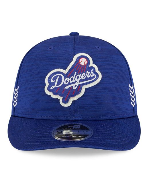 KTZ Blue Los Angeles Dodgers 2024 Clubhouse Low Profile 59fifty Fitted Hat for men