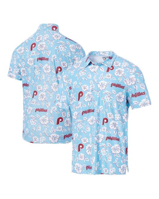 Reyn Spooner Blue Philadelphia Phillies Cooperstown Collection Performance Polo Shirt for men