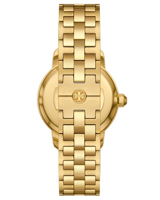 Tory Burch Red Tory Watch, Gold-tone Stainless Steel