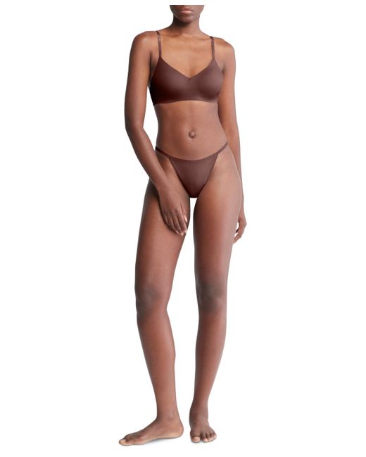 Calvin Klein Multicolor Ideal Stretch Micro High-leg String Bikini Underwear Qd5176