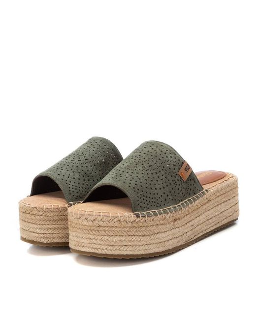 Xti Women's Brown Jute Wrapped Platform Sandals Refresh By