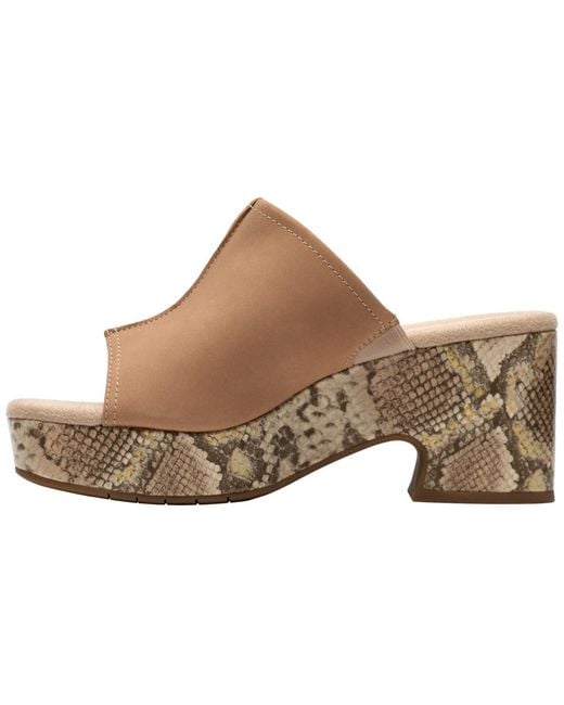 Clarks Brown Nerisa Vine Platform Sandal