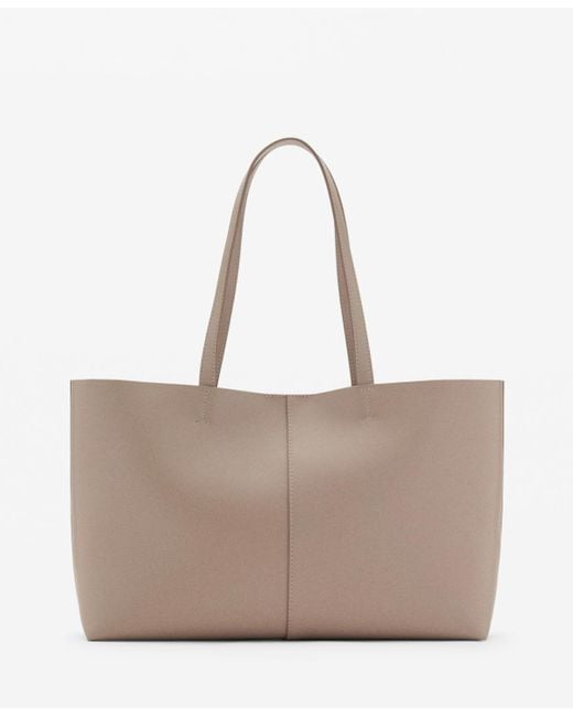 Mango Natural Double Handle Shopper Bag