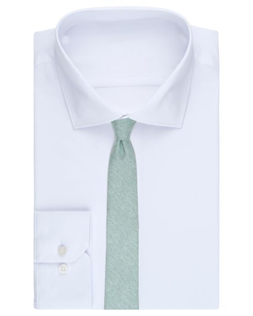 BarIII Blue Melange Chevron Solid Tie for men