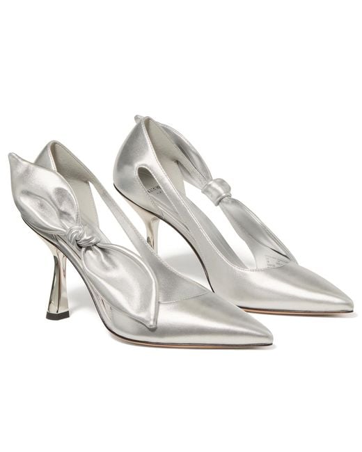 Kate Spade White Bunnie Suede Slip-on Pumps