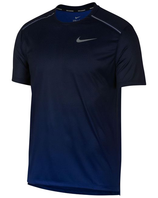 Nike Miler Dri-fit Ombré T-shirt in Blue for Men - Lyst