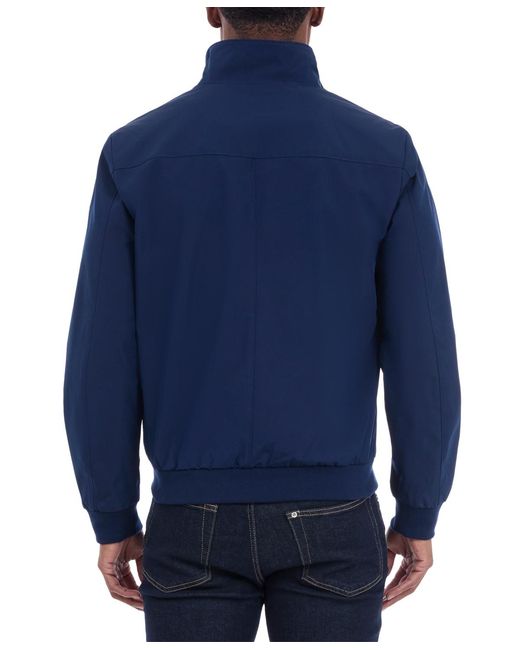Michael Kors Blue Solid-color Stand-collar Hipster Jacket for men