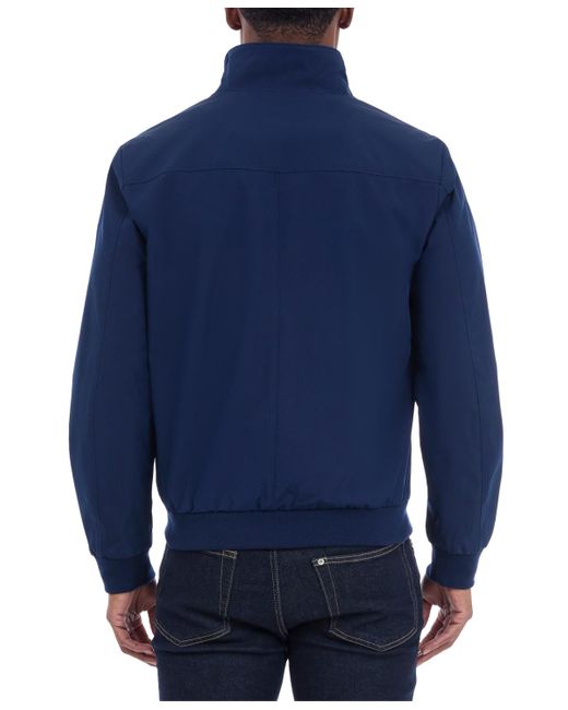 Michael Kors Blue Solid-color Stand-collar Hipster Jacket for men