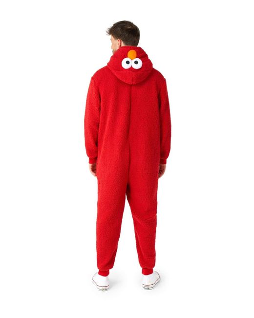 Opposuits Red Official Elmo Union Suit for men