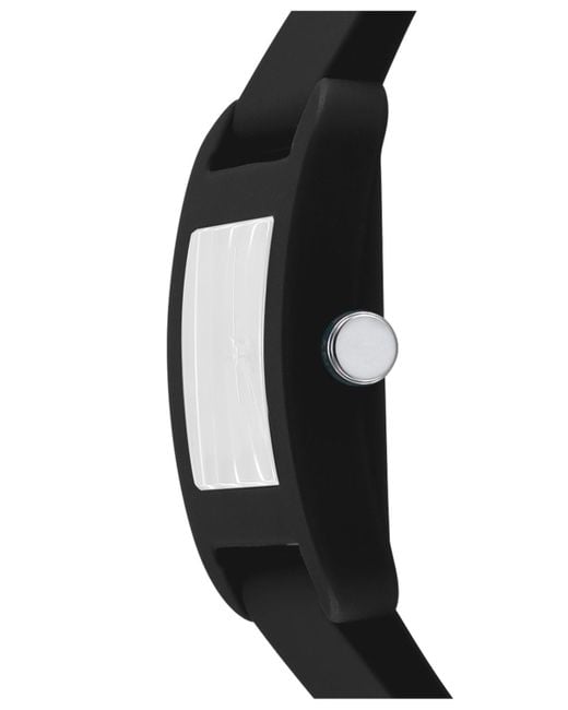 DKNY Black City Silicone Strap Watch