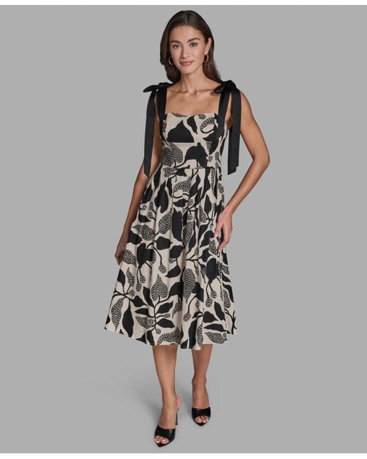 thick midi dress Dark Army Green Denim Thick Strap Midi Dress