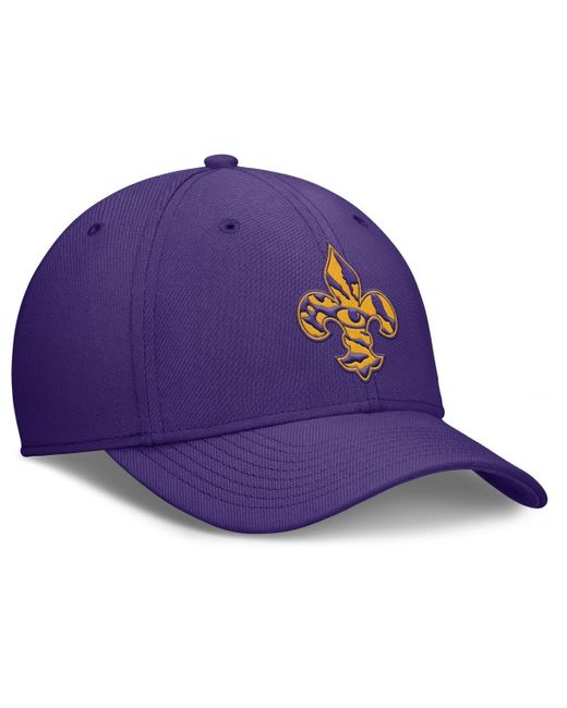 Nike Purple Lsu Tigers Local Swoosh Flex Hat for men
