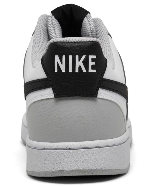 Nike Gray Court Vision Low Casual Sneakers From Finish Line for men