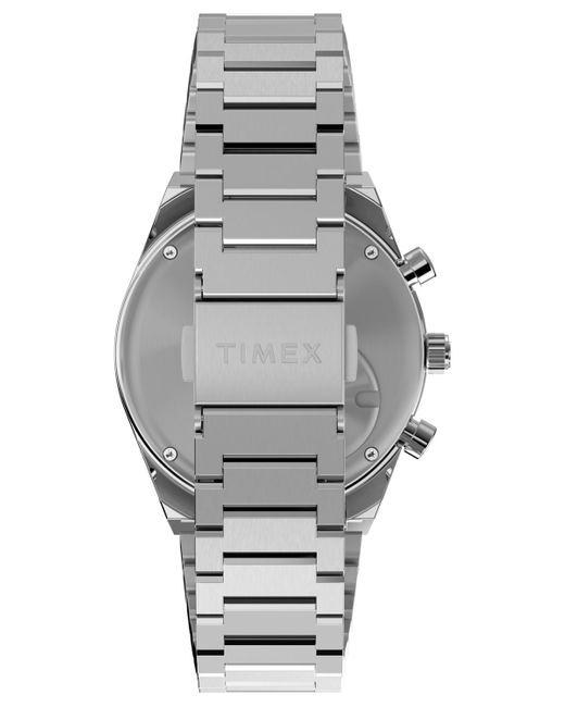 Timex Gray Analog Silver-tone Stainless Steel Watch for men