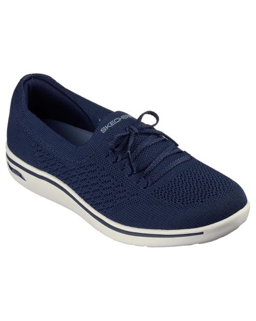 Skechers Blue Arch Fit Uplift-florence Casual Sneakers From Finish Line