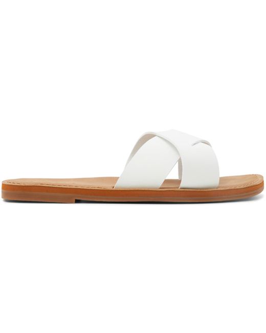 Roxy White Andreya Slip-on Flip Sandals