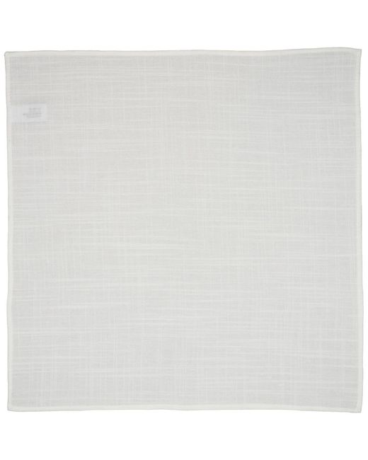 BarIII White Seasonal Solid Pocket Square for men