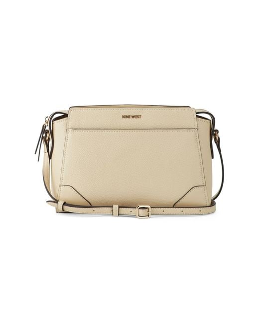 Nine West Brooklyn Jet Set Crossbody Bag in Natural Lyst