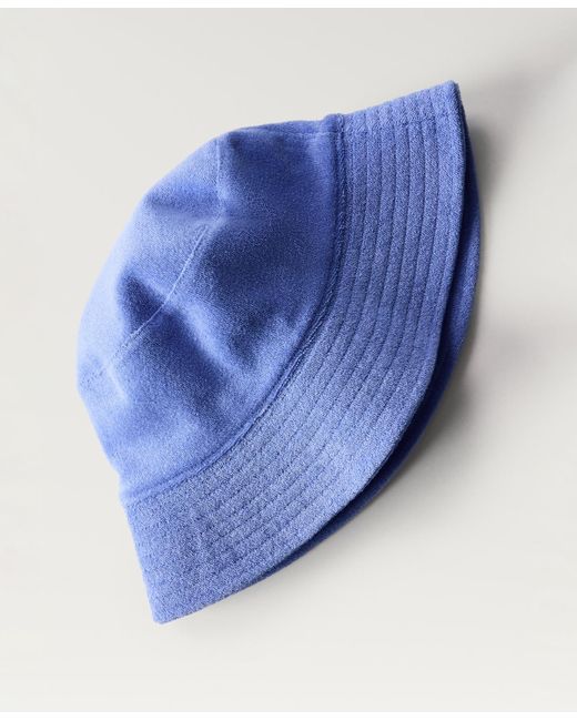 Mango Blue Towel-effect Bucket Hat