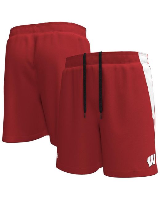 Under Armour Red Wisconsin Badgers Tech Vent Performance Shorts