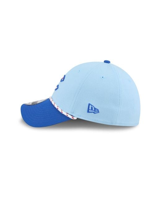 KTZ Light Blue/blue Chicago Cubs 2025 Fourth Of July 39thirty Flex Hat for men