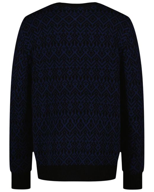 Tommy Hilfiger Blue Boys 8-20 Crewneck Sweater With Jacquard Flag for men