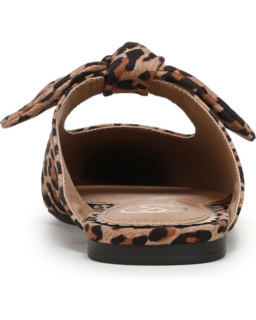 Sam & Libby Brown Marley Knotted Pointed Toe Mules