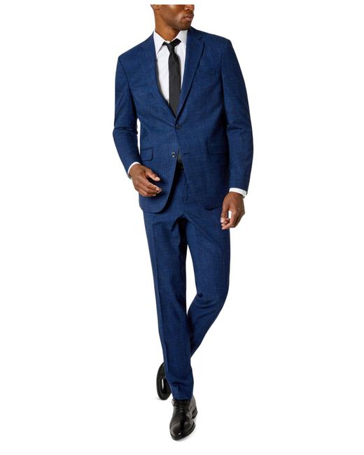 Kenneth Cole Reaction Synthetic Slim-fit Ready Flex Stretch Suit in ...