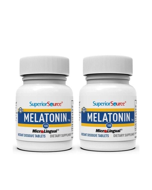 Superior Source White Melatonin 1 Milligram