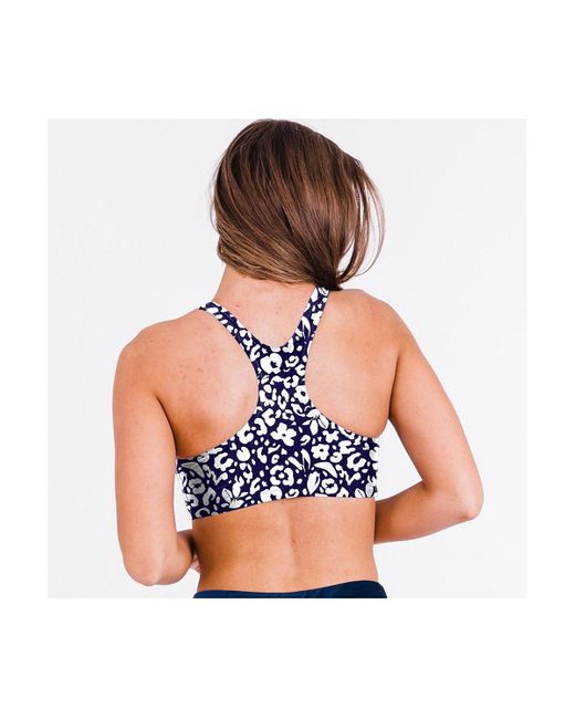 Calypsa Blue Racerback Swim Bra