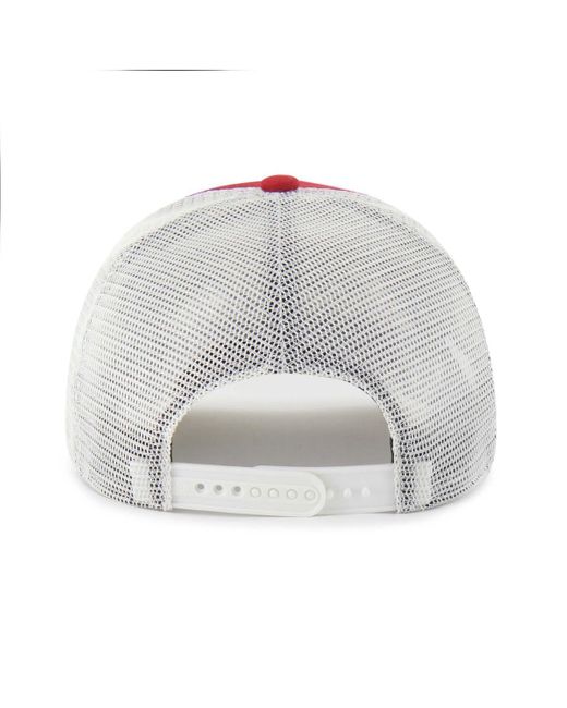 '47 Red And Oklahoma Sooners Contemporary Basics Foundation Trucker Hitch Adjustable Hat