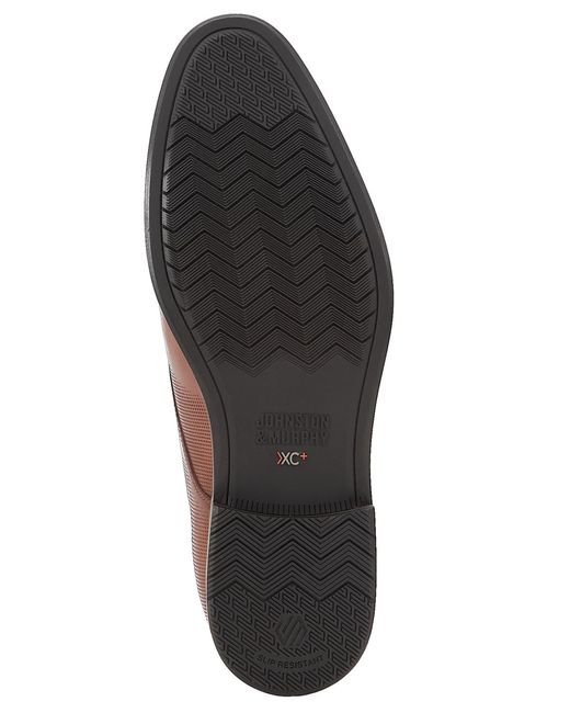 Johnston & Murphy Brown Copley Round Toe Wingtip Shoes for men