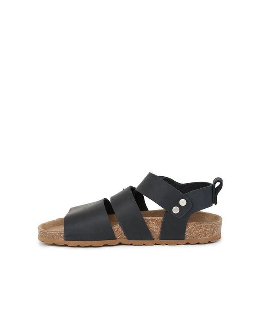 Celtic & Co. Black An Elegant Triple Strap Sandal