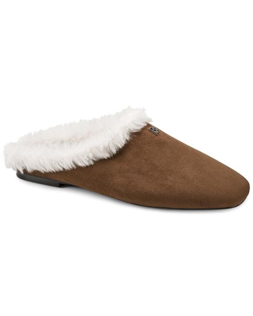 DKNY Brown Delmar Mule Flats