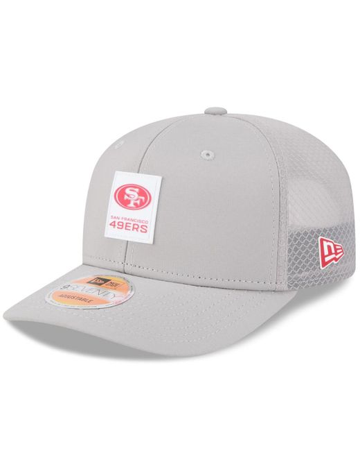 KTZ White San Francisco 49ers 2025 Sideline 9seventy Adjustable Trucker Hat for men