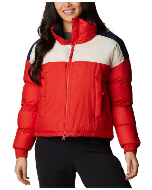 columbia red coat