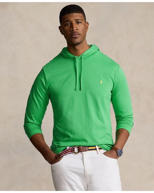 Polo Ralph Lauren Green Big & Tall Jersey Hooded T-shirt for men