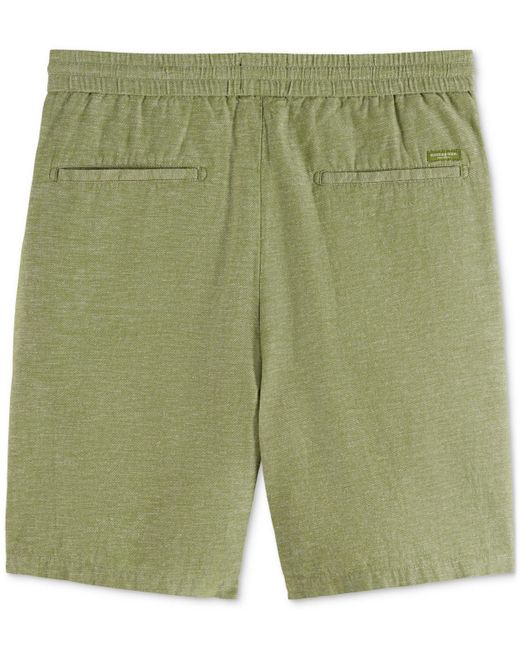 Scotch & Soda Black Fave Drawstring 8.3" Bermuda Shorts for men