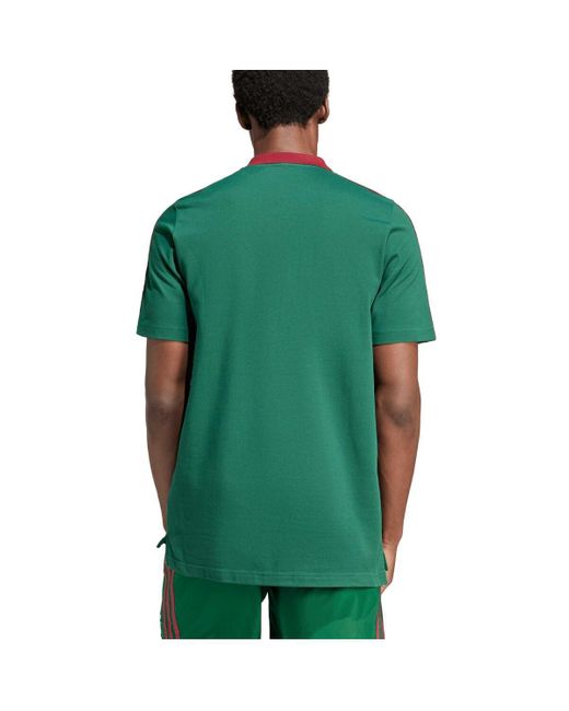 Adidas Green Mexico National Team Dna Aeroready Polo Shirt for men