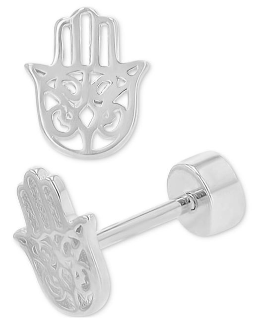 Macy's White Stud Earrings